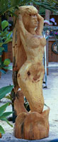 Artisans of the Valley feature Chainsaw Carving by Bob Eigenrauch - Unfinished Mermaid