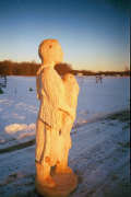 Artisans of the Valley feature Chainsaw Carving by Bob Eigenrauch - Native American Papoose