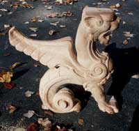 Custom CNC replicated hand detailed griffins unfinished