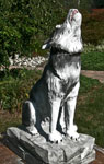 Chainsaw / Hand Carved Full Scale Timberwolf by Artisans of the Valley - Front Angle View