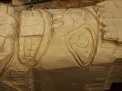 Hand carved custom totem pole - in Progress